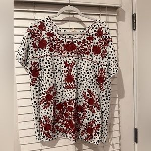 Layerz Top. Embroidered with Maroon xl